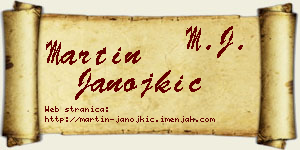 Martin Janojkić vizit kartica